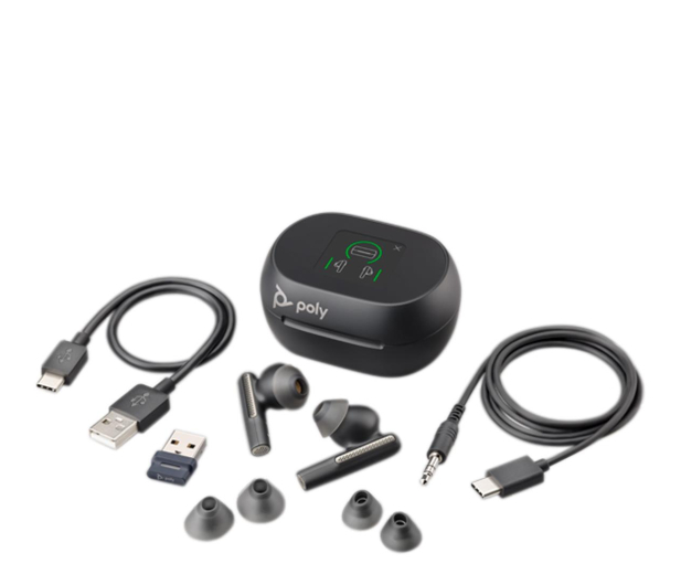 Poly Voyager Free 60+ UC Carbon Black + BT700 - 1237079 - zdjęcie 5